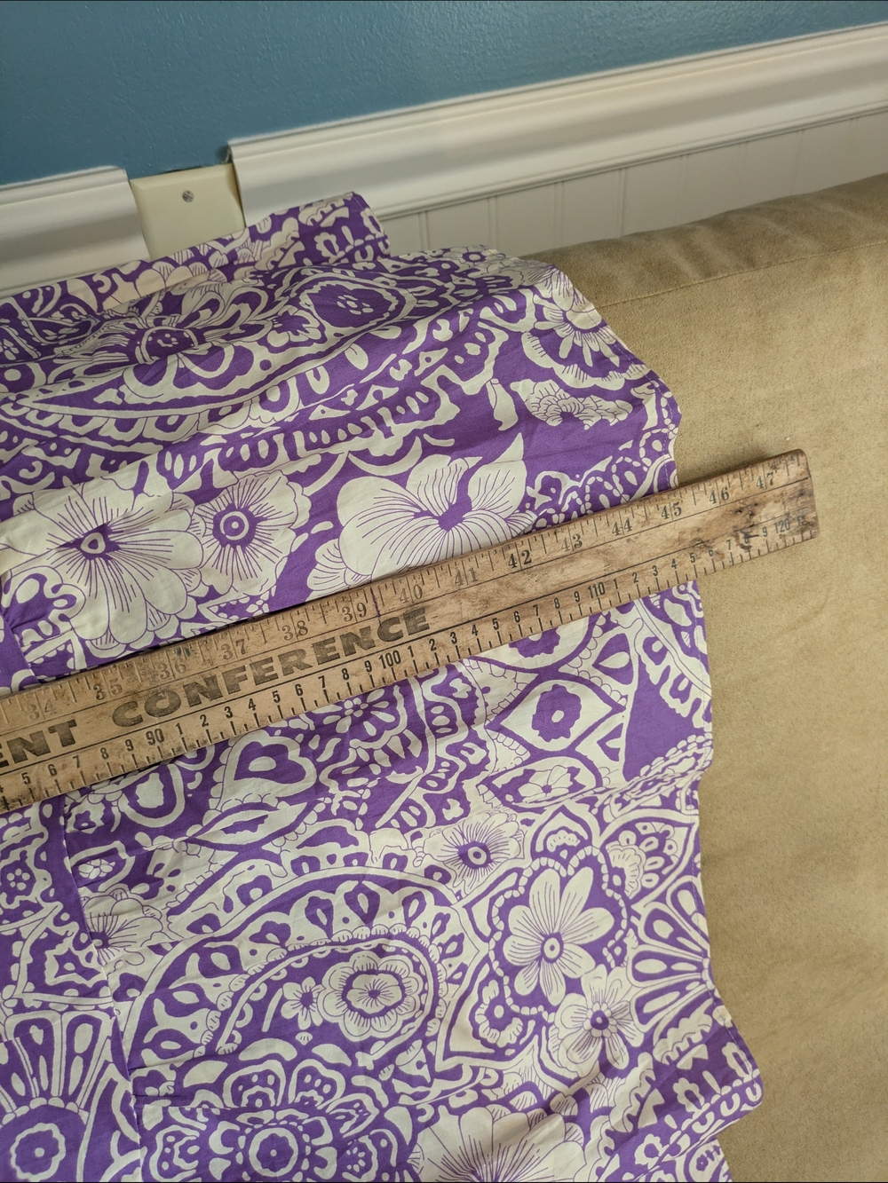 Umgee Purple and Cream Printed Midi Dress - Picture 12 of 14